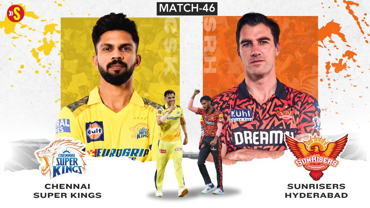 CSK vs SRH Live Score, IPL 2024 updates: Chennai Super Kings 45/1 (5); Gaikwad, Mitchell at crease vs Sunrisers Hyderabad